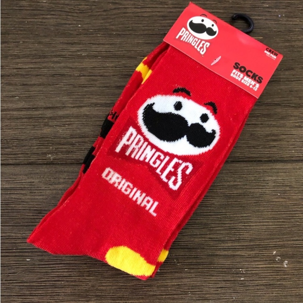 Pringles Original Food novelty men’s crew socks